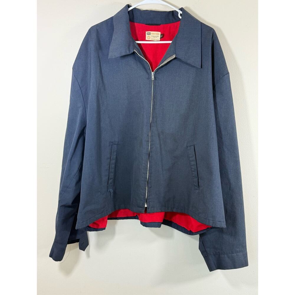 Vtg Sears Perma Prest Zip Jacket Mens Rockabilly Harrington